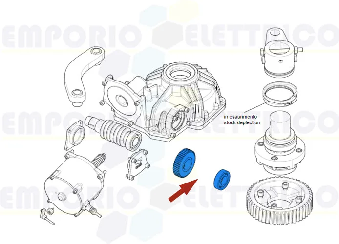 came ricambio corona vite senza fine frog plus 119ria113