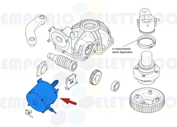 came ricambio gruppo motore frog pm4 119ria118