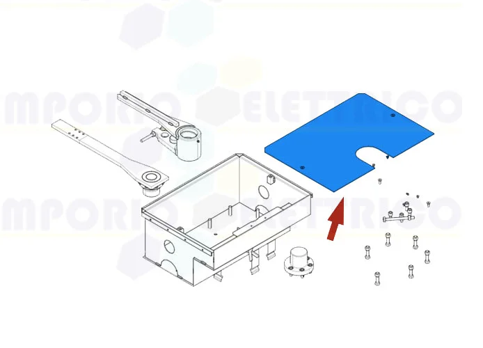 came ricambio coperchio cassa fondazione frog plus 119ria103