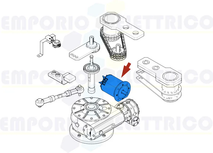 came ricambio gruppo motore frog-md 119ria080