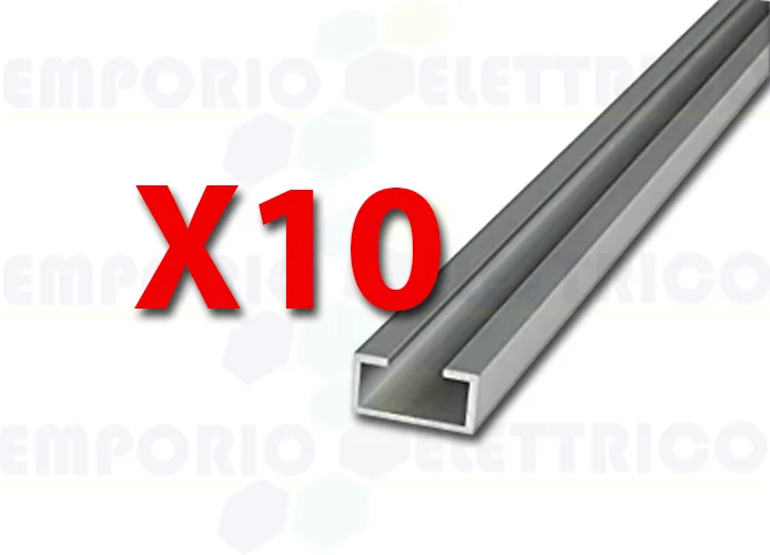 faac kit profilo di alluminio 10pz d 2,5m xs55, xs85 105687