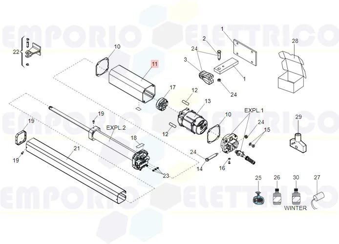 faac ricambio serbatoio x 402 7450005