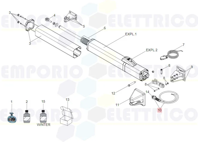 faac ricambio kit connettore femmina s450h 63001935