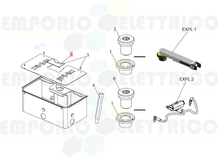 faac ricambio piastra copertura cassetta s800 63002455