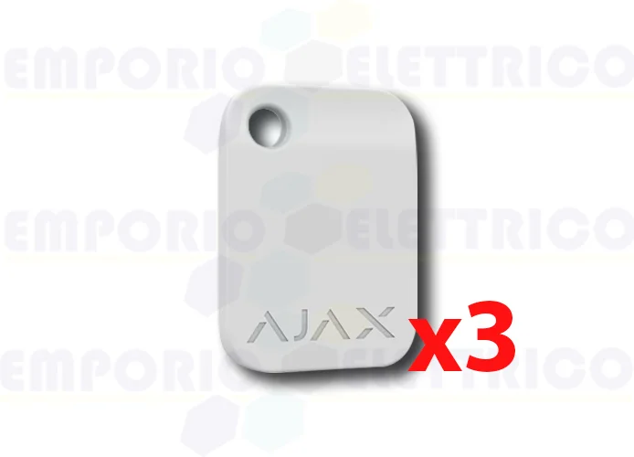 ajax portachiavi contactless bianco tag (3 pezzi) 38232