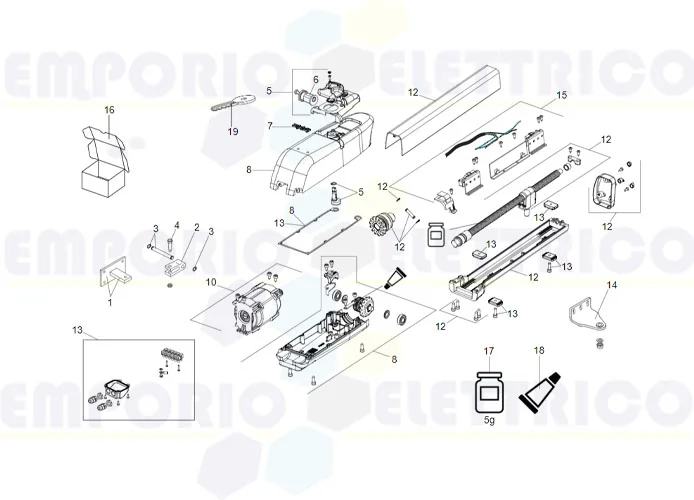 faac pagina ricambi per motore 413 24v ls