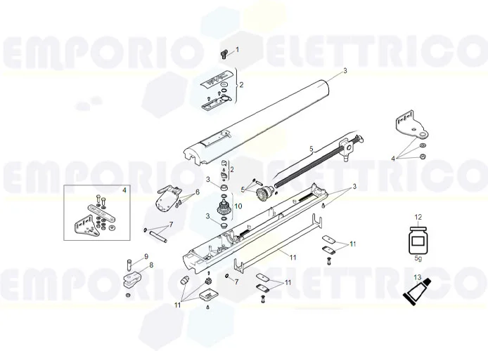 faac pagina ricambi per motore s418