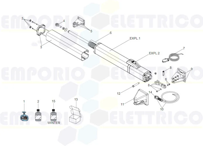 faac pagina ricambi per motore s450h cbac