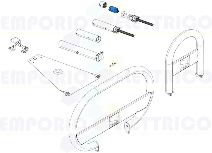 came ricambio gruppo motore unipark 119RIU006