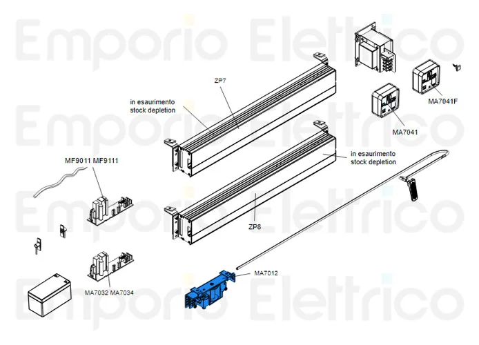 came ricambio originale elettroblocco corsa rodeo 119rip067